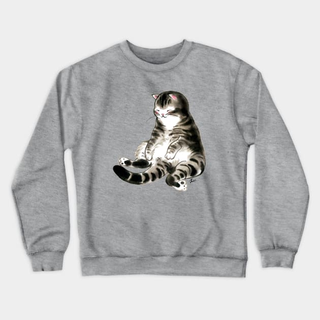 Relax cat Crewneck Sweatshirt by juliewu